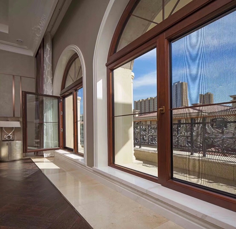 鋁包木門窗實拍