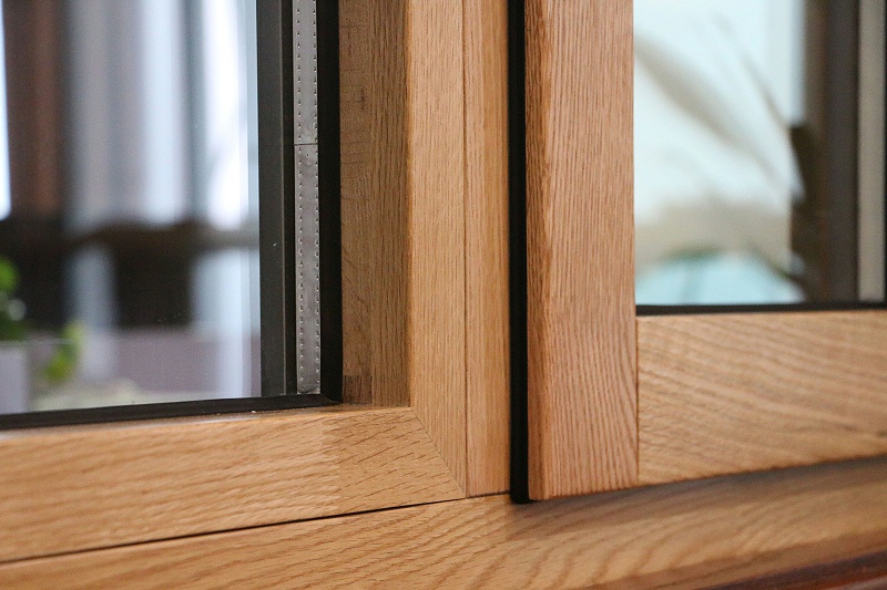 橡木鋁包木門窗細節實拍