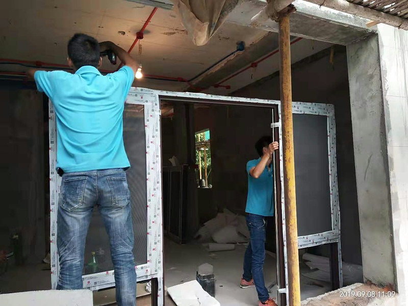 鋁包木門窗實拍