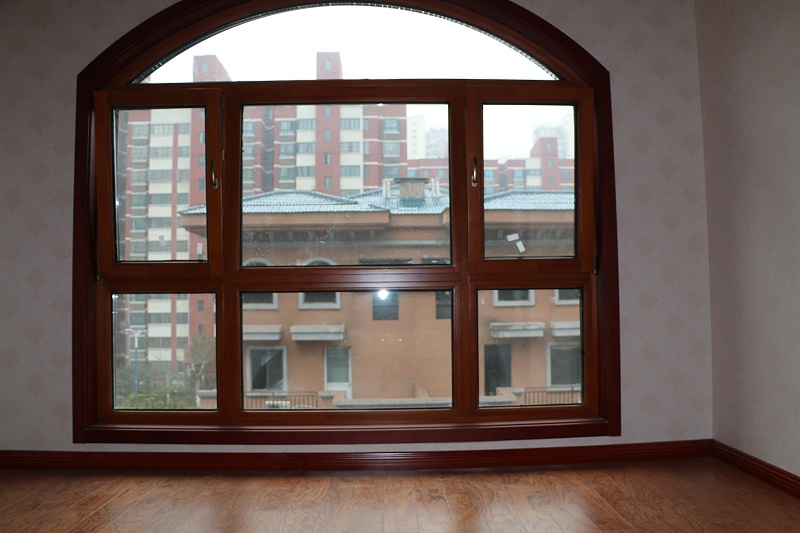 鋁包木門窗臥室實拍