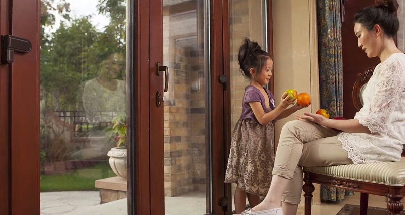 鋁包木提升推拉門實拍